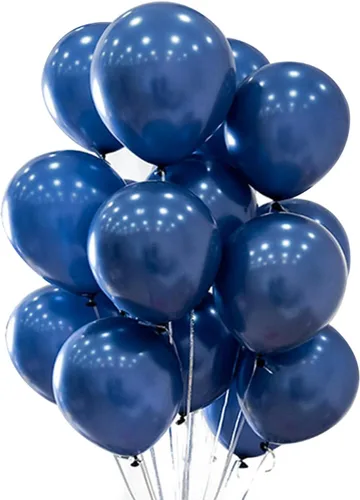 Vista 5 de Globos de helio de látex negro de 12 pulgadas para decoraciones de fiestas, paquete de 50
