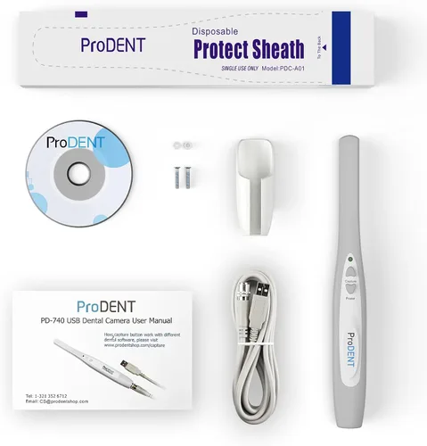 Vista 9 de ProDENT Cámara intraoral PD740 Teledentistry Partner Capture Button funciona con Dexis, Eaglesoft, Carestream y más (azul)