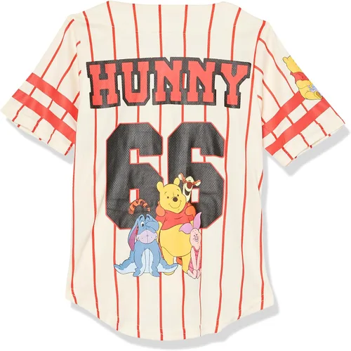 Vista 2 de Disney Winnie The Pooh - Camiseta de béisbol clásica de malla con botones para niñas
