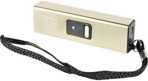 Vista 6 de Slider 3 Millones de Voltios Mini Stun Gun Linterna Oro