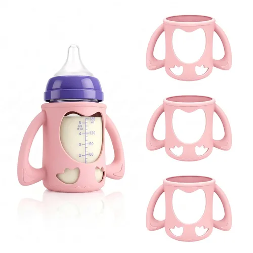 Vista 11 de Paquete de 3 fundas de silicona para botellas de vidrio Lansinoh de 8 oz