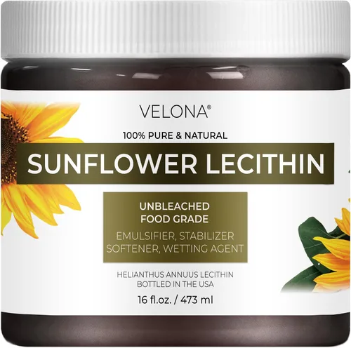 Vista 12 de velona Lecitina líquida pura de girasol, 2 onzas líquidas, grado alimenticio, sin blanquear, emulsionante, estabilizador, suavizante, suavizante