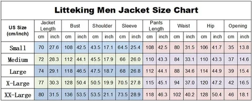 Vista 5 de Litteking Conjunto deportivo de 2 piezas para hombre, estilo casual, manga larga, para correr