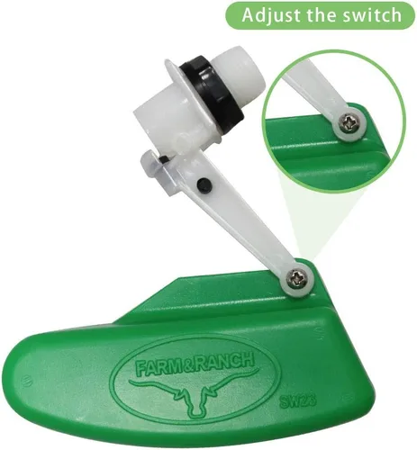 Vista 4 de Válvula de flotador Control automático de nivel de agua de llenado 2 unids para tanque cubo piscina ganado Waterer