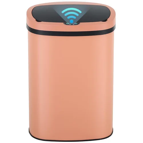 Vista 13 de BLKMTY - Bote de basura de 13 galones con tapa, sensor de movimiento, color negro Stainless Steel Garbage Cans, 50 L Automatic Touchless Kitchen