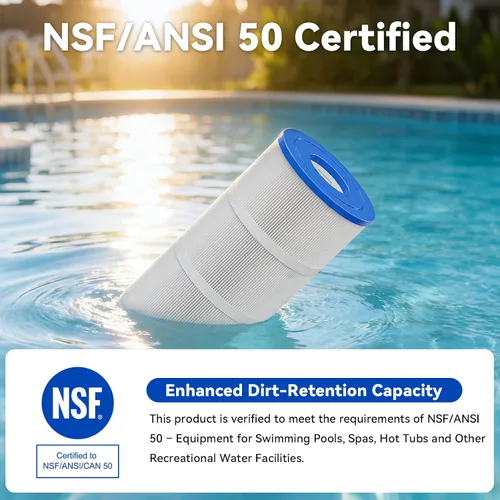 Vista 4 de Paquete de 4 cartuchos de filtro de piscina CCP320, compatibles con Pentair Clean & Clear Plus 320, reemplaza Pentair R173573, Pleatco PCC80-PAK4