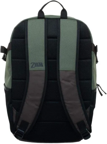 Vista 4 de Nintendo Zelda Video Game Link Shield Mochila de lona verde