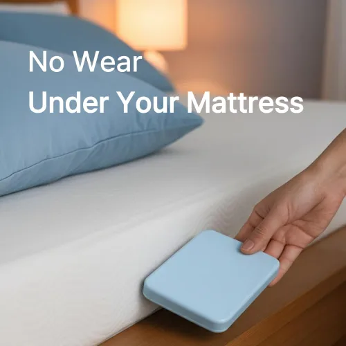 Vista 3 de JUST ON Smart Sleep Tracker - Monitor de sueño no portátil para personas mayores, fácil respiración y monitoreo del sueño, alertas de emergencia