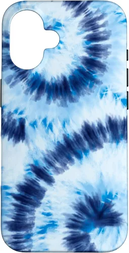 Vista 32 de Blue Tie Dye Swirl Case for iPhone 17