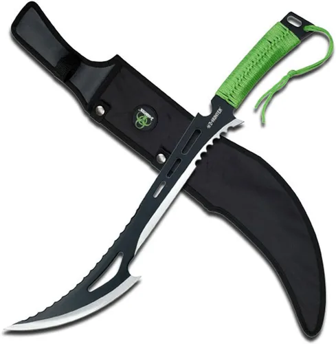 Vista 5 de Z Hunter ZB-020 Series Fantasy Machete, mango envuelto en cable, 23.75 pulgadas en total