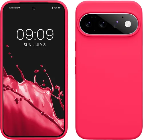 Vista 258 de kwmobile Funda Compatible con Google Pixel 6 - Funda de teléfono de silicona de TPU con acabado suave - Océano Profundo