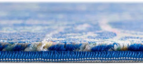 Vista 5 de Unique Loom Blossom Collection - Alfombra de área Yoshino (2' x 3' 1", rectangular, azul/verde)