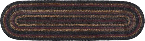 Vista 2 de Colección trenzada Slate Premium Estilo primitivo, rústico, campestre, rústico Yute/algodón 30 días sin riesgo Alfombra de acento/tapete