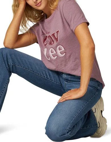 Vista 4 de Lee Jeans acampanados de tiro alto para mujer