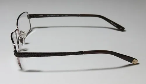 Vista 4 de Trussardi 12706 MensWomens Designer Full-Rim Shape Flexible Hinges Stunning Spectacular Ladies EyeglassesSpectacles