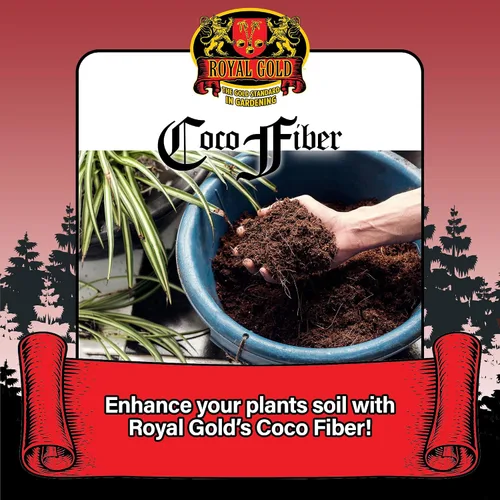 Vista 6 de Royal Gold Medio de cultivo de jardín sin suelo de fibra de coco, 1.76 pies cúbicos, para promover el crecimiento saludable de las plantas