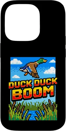 Vista 17 de Funny Duck Hunting Pixel Art Retro Gamer 8-Bit Arcade Boom Caso para iPhone 16