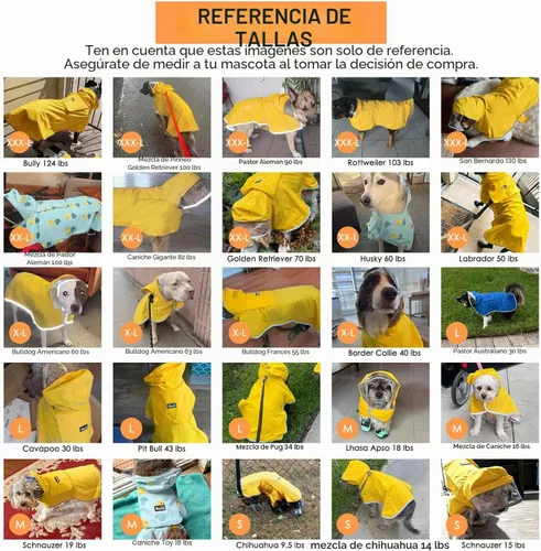 Vista 6 de SlowTon Chubasquero para perros, chaqueta de lluvia ajustable para perros con capucha transparente de doble capa, poncho impermeable con tiras