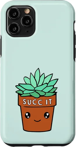 Vista 27 de iPhone 16 Succ It - Cute Succulent Plant Lovers Gardening Theme Case