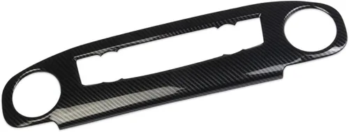 Vista 4 de Panel de aire acondicionado de consola central de fibra de carbono para Nissan Frontier 2022-2024