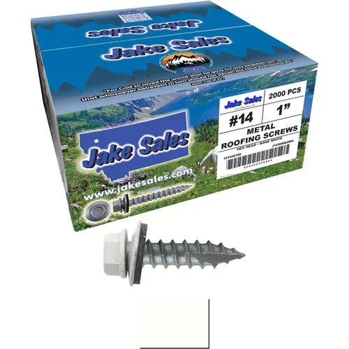 Vista 103 de TORNILLOS PARA TECHOS DE METAL #14: (250) Tornillos x 1" ABC GRIS Tornillo para techo de chapa metálica con cabeza hexagonal y arandela.
