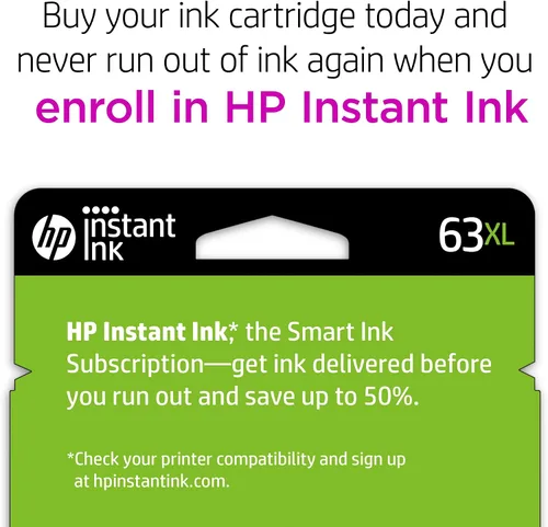 Vista 8 de HP Cartucho de tinta tricolor de alto rendimiento 63XL Funciona con la serie de impresoras: DeskJet 1112, 2130, 3630; Envy 4510, 4520; OfficeJet