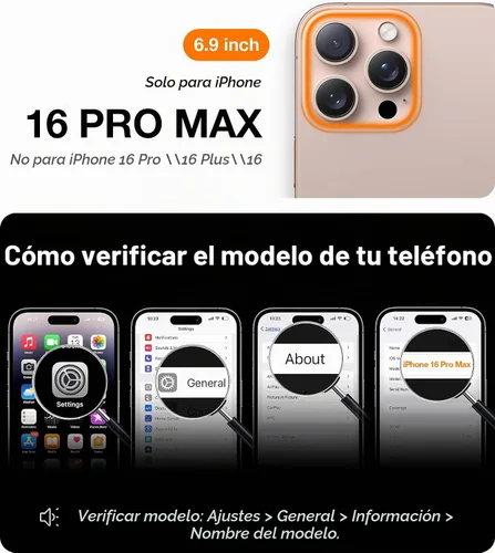Vista 2 de TORRAS Funda a prueba de golpes para iPhone 16 Pro Max, 4X grado militar a prueba de caídas, translúcida, delgada, protectora, antiarañazos, carcasa