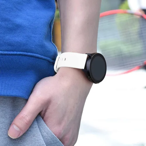 Vista 8 de Meliya Correa para Samsung Galaxy Watch 3 bandas 1.614 in mujeres hombres, 0.787 in suave TPU correa deportiva correa de repuesto para Galaxy Watch