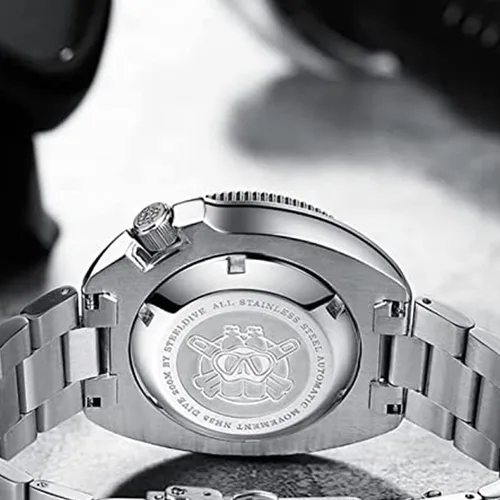 Vista 8 de Steeldive - Reloj automático para hombre 1970 SD1970 Reloj de pulsera NH35 Movimiento 200M Relojes de buceo