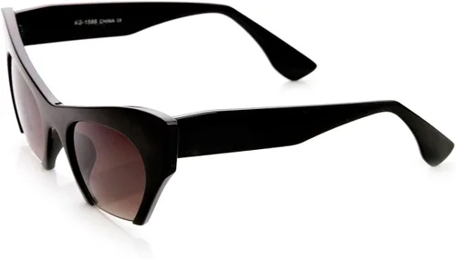 Vista 3 de Women's Fashion Semi-Rimless Bottom Cut Cat Eye Sunglasses