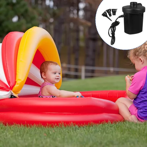Vista 8 de Sosoport Bomba de aire eléctrica portátil recargable por USB, inflador compacto para flotadores de piscina, colchones de aire, inflado rápido