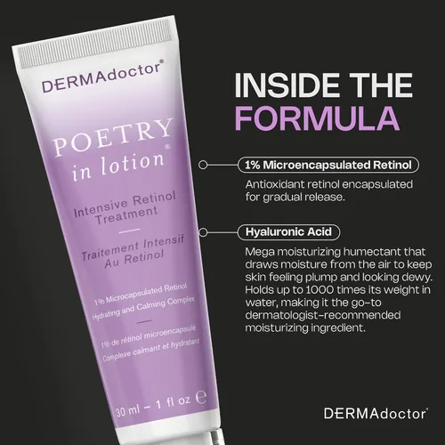 Vista 5 de DERMAdoctor Retinol Crema antienvejecimiento antiarrugas para manchas oscuras, tono de piel desigual, decoloración, antiarrugas, hidratante,