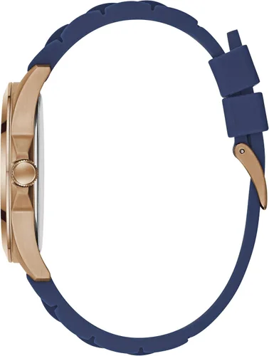 Vista 2 de GUESS Reloj analógico con esfera azul unisex para adultos, GW0058G3, Azul