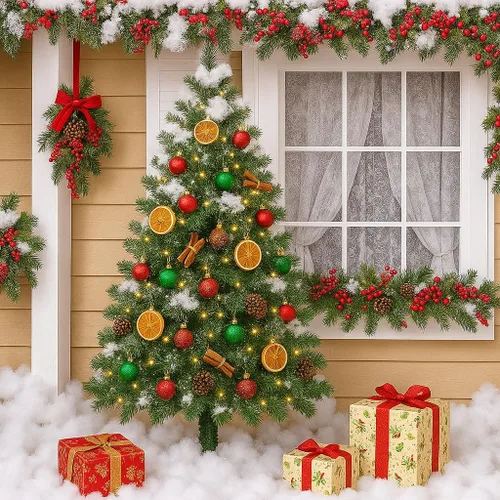 Vista 4 de Decoración de nieve falsa de Navidad, nieve artificial esponjosa, manta de nieve de algodón resistente a la llama para interiores, ideal para pueblo