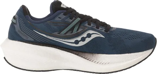 Vista 6 de Saucony Tenis de correr Triumph 20 para hombre, NegroBlanco
