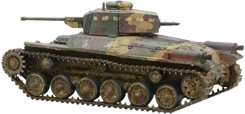 Vista 4 de Bolt Action Tipo 97 Chi-Ha Tanque Medio Japonés 1:56 WWII Guerra Mundial Kit de Modelo de Plástico