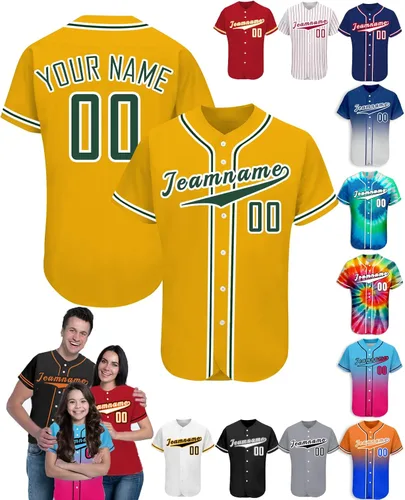 Vista 35 de Camiseta de béisbol personalizada para hombres, mujeres y niños con nombre, número y logotipo, camisetas de sóftbol personalizadas, S-4XL