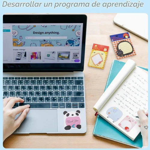 Vista 4 de 14 blocs de notas adhesivas, autoadhesivas extraíbles