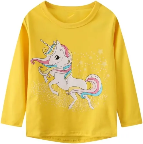 Vista 3 de ALI SEA - Conjunto de ropa de manga larga para niñas pequeñas, para otoño e invierno, de algodón, de 2 a 7 años