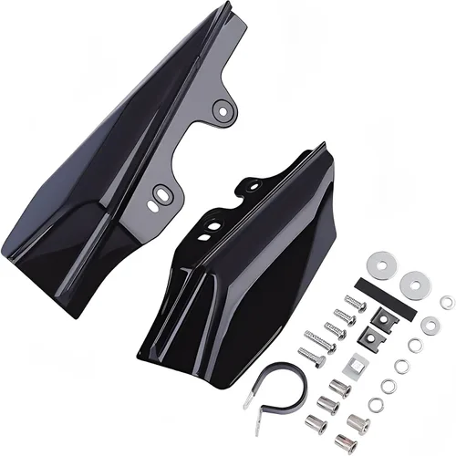 Vista 4 de Deflectores de aire de marco medio compatibles con Harley Touring Electra Street Glide Road King 2001-2008, kit de moldura de escudo térmico