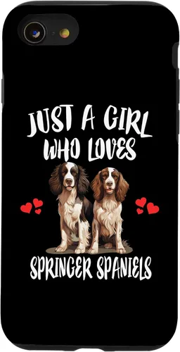 Vista 23 de Just a Girl Who Loves Springer Spaniels Dog Case for iPhone 17