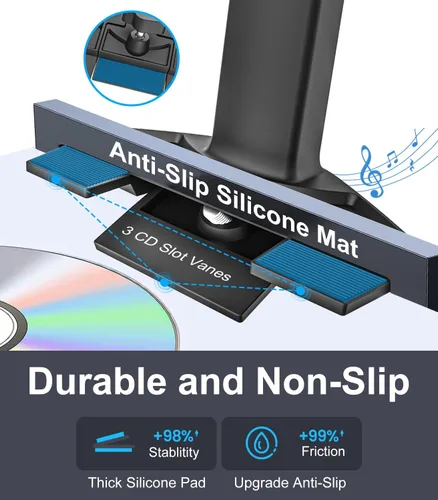 Vista 5 de GDZN Soporte para tableta para ranura de CD de automóvil, altura ajustable, soporte para tableta con brazo telescópico compatible con iPad Pro 12.9