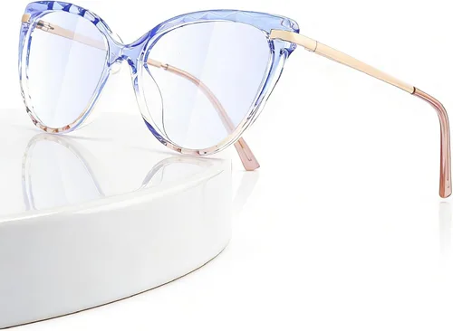 Vista 27 de Gafas de luz azul para mujer, antirreflejos para juegos y computadora, con ajuste cómodo