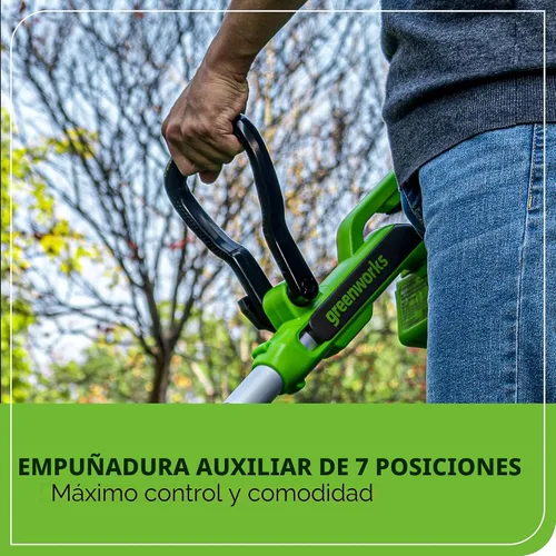 Vista 9 de Greenworks 40V Desmalezadora/desbrozadora inalámbrica 2 en 1 (Gen 2) - 13" de Greenworks para césped y acera, alternativa ligera al cortacésped a