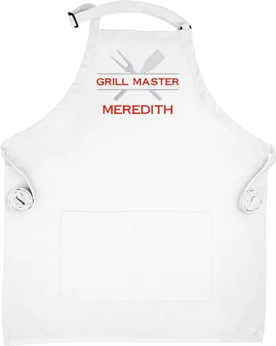 Vista 6 de Grill Master Custom Apron With Pockets Embroidered BBQ Apron For Men