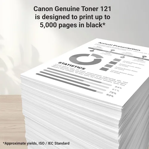 Vista 3 de Canon Cartucho de tóner negro 121 compatible con D1650, D1620