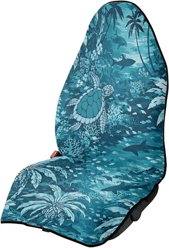 Vista 11 de Yewattles Turtle - Protector de toalla impermeable para asiento de automóvil, protector para después de correr, nadar, entrenamiento, Tortuga
