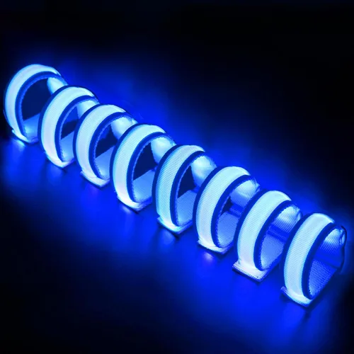 Vista 9 de FANL 8/12/24 PIEZAS Pulseras Brillantes, Pulseras LED para Niños y Adultos, Suministros de Fiesta que Brillan en la Oscuridad para Festival
