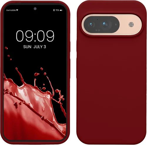 Vista 91 de kwmobile Funda Compatible con Google Pixel 6 Pro - Funda de Teléfono de Silicona TPU con Acabado Suave - Azul Caribe