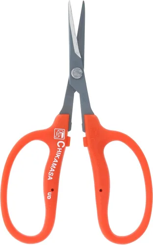 Vista 4 de Chikamasa B-500SRF, tijeras curvas con revestimiento flúor, Anaranjado